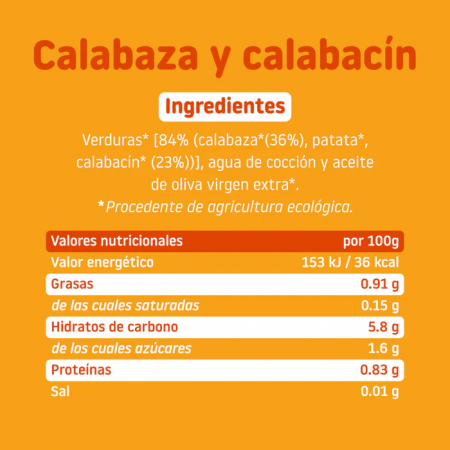 SMILEAT ECO ARRITO DE CALABAZA Y CALABACIN 230G