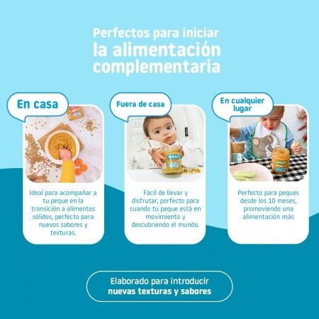 SMILEAT TARRITO CACHITOS DE ARROZ INTEGRAL CON SALMON Y GUISANTES 230G