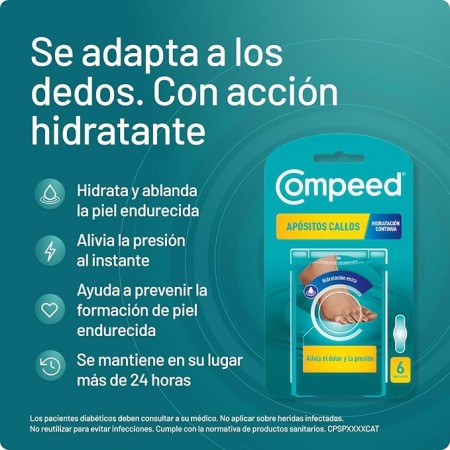 COMPEED CALLOS HIDRATACION CONTINUA 6 APOSITOS MEDIANOS