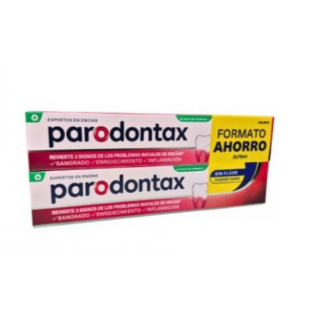 PARODONTAX SIN FLUOR DUPLO PASTA DENTIFRICA 2 X 75 ML