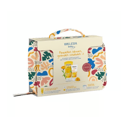 WELEDA BABY NECESER CHAMPU Y GEL DUCHA 200ML + CREMA PAÑAL 75ML + PAÑAL PINGO DESECHABLE