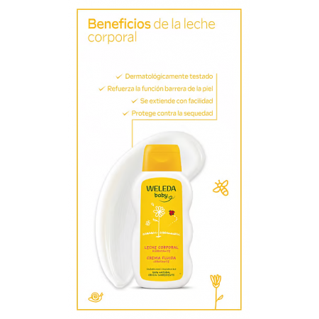 WELEDA BABY LECHE CORPORAL HIDRATANTE DE CALENDULA 200  ML