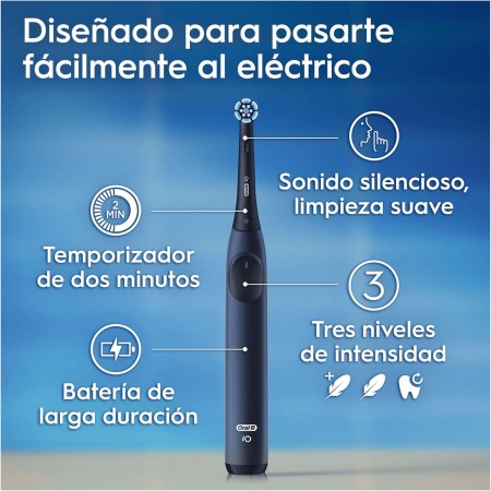 ORAL B PACK CEPILLOS ELECTRICOS DE DIENTES IO2: CEPILLO IO2 NEGRO + CEPILLO IO2 MARRON
