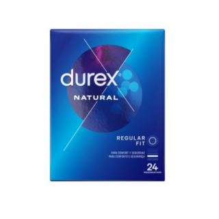 DUREX NATURAL REGULAR FIT 24 PRESERVATIVOS