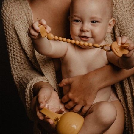 SUAVINEX PORTACHUPETES DE SILICONA SOFT&FLEXIBLE BOLA PARA GUARDAR 2 UNIDADES CHUPETES