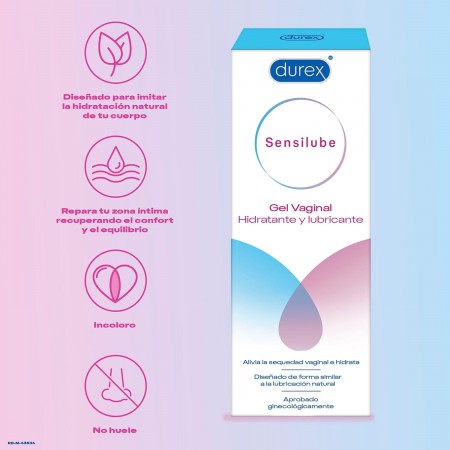 DUREX SENSILUBE GEL VAGINAL HIDRATANTE Y LUBRICANTE 40 ML