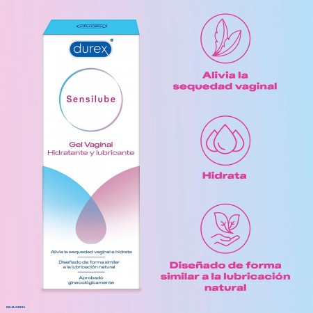 DUREX SENSILUBE GEL VAGINAL HIDRATANTE Y LUBRICANTE 40 ML