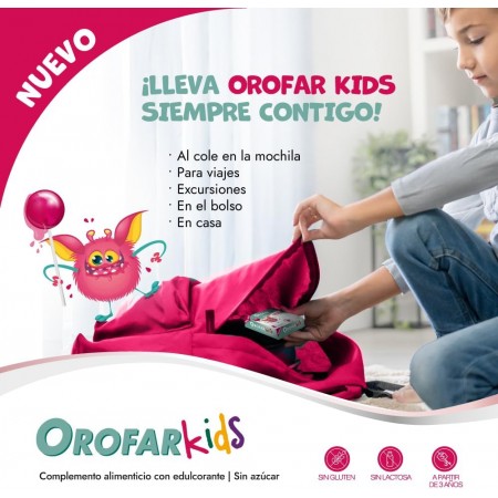 OROFAR KIDS DOLOR DE GARGANTA 1 PIRULETA SABOR FRAMBUESA