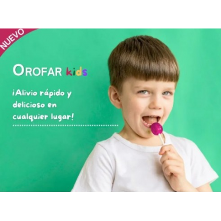 OROFAR KIDS DOLOR DE GARGANTA 1 PIRULETA SABOR FRAMBUESA