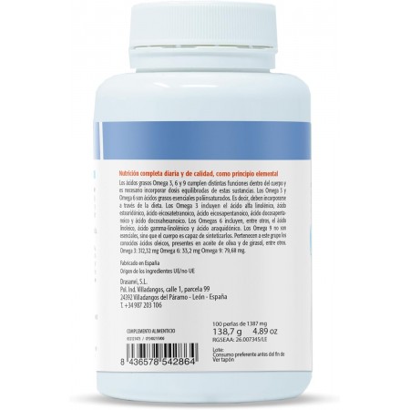 DRASANVI OMEGA 3, 6, 9 100 PERLAS