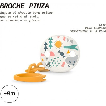 SUAVINEX BROCHE DE PINZA CON CADENA DECORADO +0 MESES