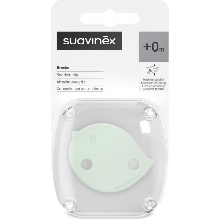 SUAVINEX BROCHE DE PINZA CON CADENA DECORADO +0 MESES