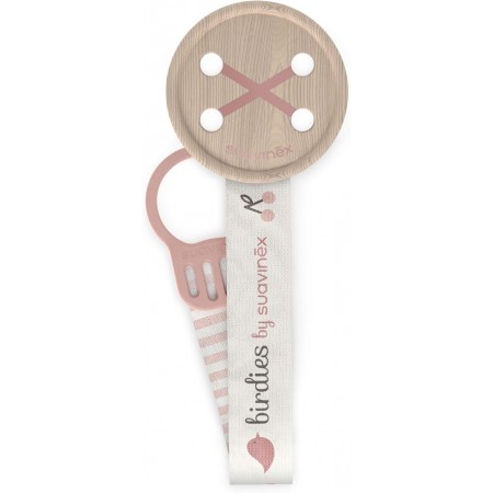 SUAVINEX BROCHE REDONDO DE MADERA CON CINTA REVERSIBLE 1 BROCHE