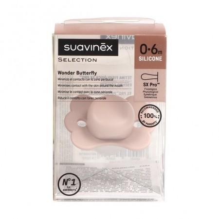 SUAVINEX SELECTION CHUPETE FISIOLOGICO CON TETINA DE SILICONA 6-18 MESES WONDER BUTTERFLY