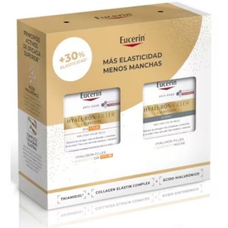 EUCERIN PACK ELASTICIDAD Y MANCHAS HYALURON FILLER CREMA DIA FPS30 50ML +  HYALURON CREMA NOCHE 50ML