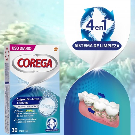 COREGA LIMPIEZA PROTESIS OXIGENO BIO-ACTIVO 108 TABLETAS
