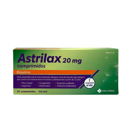 ASTRILAX 20 MG BILASTINA 20 COMPRIMIDOS