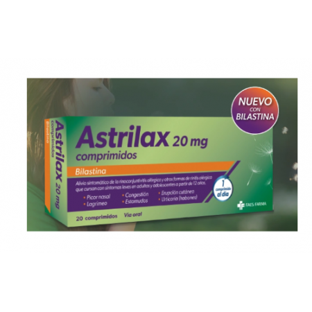 ASTRILAX 20 MG BILASTINA 20 COMPRIMIDOS