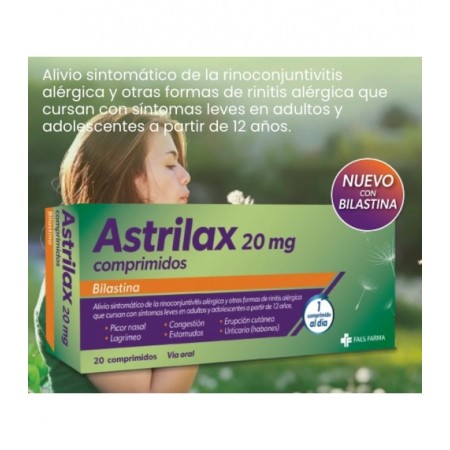 ASTRILAX 20 MG BILASTINA 20 COMPRIMIDOS