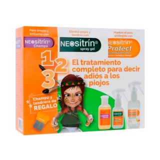 NEOSITRIN PACK ELIMINA SPRAY-GEL 60ML + PROTECT ACONDICIONADOR 100ML + REGALO CHAMPÚ Y LEBDRERA