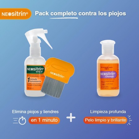 NEOSITRIN PACK ELIMINA SPRAY-GEL 60ML + PROTECT ACONDICIONADOR 100ML + REGALO CHAMPÚ Y LEBDRERA