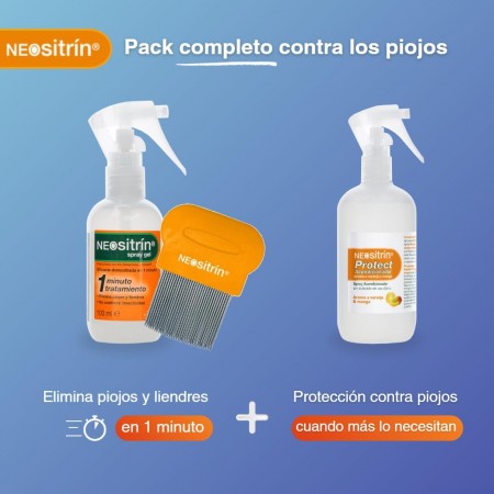 NEOSITRIN PACK ELIMINA SPRAY-GEL 60ML + PROTECT ACONDICIONADOR 100ML + REGALO CHAMPÚ Y LEBDRERA