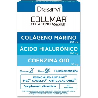 DRASANVI COLLMAR COLAGENO MARINO ACIDO HIALURONICO Y COENZIMA Q10 60 COMPRIMIDOS