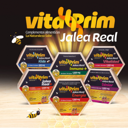 VITALPRIM JALEA REAL ENERGIA SABOR PERA 20 VIALES 10 ML