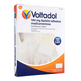 VOLTADOL PARCHES DICLOFENACO 140 MG 5 APOSITOS ADHESIVOS MEDICAMENTOSOS