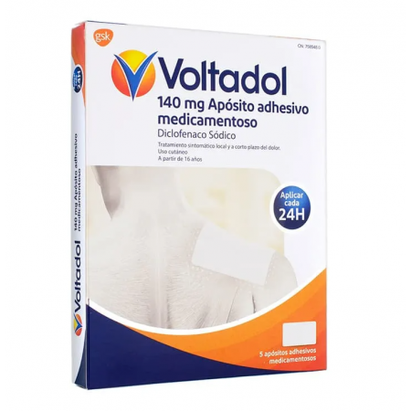 VOLTADOL PARCHES DICLOFENACO 140 MG 5 APOSITOS ADHESIVOS MEDICAMENTOSOS