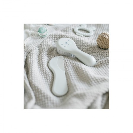 SUAVINEX SET CEPILLO Y PEINE INFANTIL SOFT BEIGE DECORADO +0 MESES