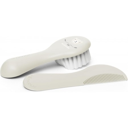 SUAVINEX SET CEPILLO Y PEINE INFANTIL SOFT BEIGE DECORADO +0 MESES