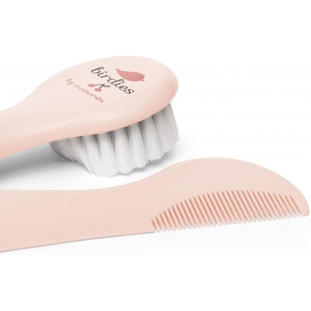 SUAVINEX SET CEPILLO Y PEINE INFANTIL SOFT ROSA DECORADO +0 MESES
