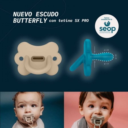 SUAVINEX CHUPETE SILICONA FISIOLOGICO SX PRO SELECTION 6-18 MESES SMOOTHIE BUTTERFLY