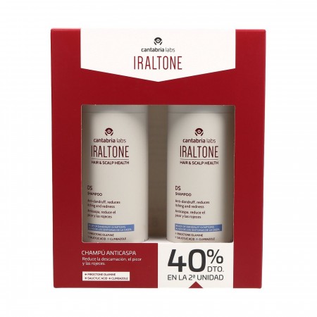 IRALTONE DUPLO CHAMPU DS ANTICASPA 2ª UD 40% 2 X 200ML