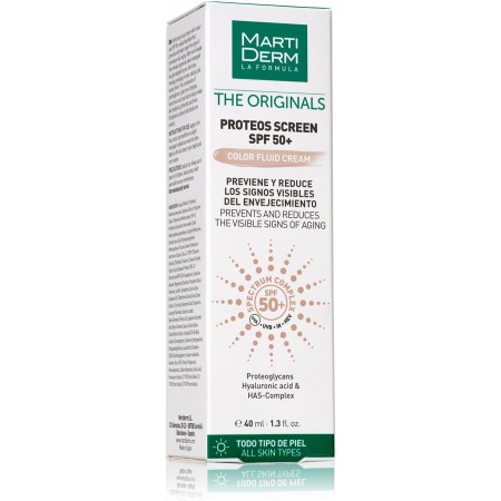 MARTIDERM PROTEOS SCREEN SPF50+ FLUID CREAM CON COLOR 40 ML