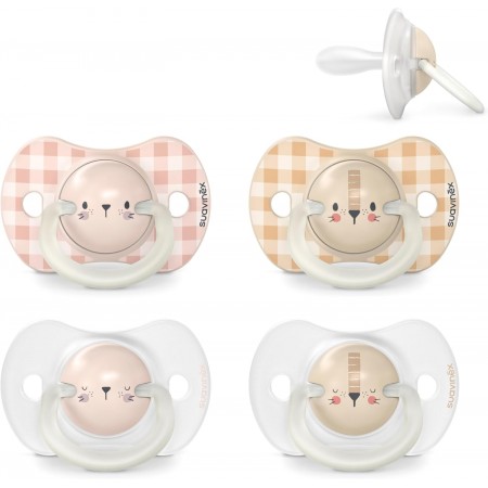 SUAVINEX NIGHT & DAY CHUPETE SILICONA SXPRO 6-18 MESES 2 UNIDADES BRILLA EN LA OSCURIDAD