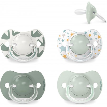 SUAVINEX CHUPETE SILICONA FISIOLOGICO SX PRO 6-18 MESES 2 CHUPETES