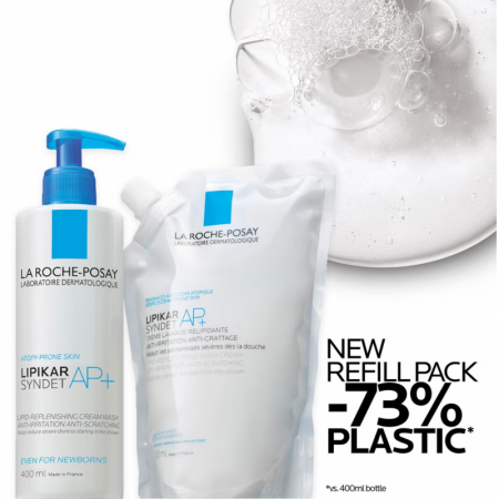 LA ROCHE POSAY LIPIKAR ECO RECARGA SYNDET AP+ CREMA LAVANTE 400 ML