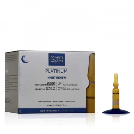 MARTIDERM PLATINUM NIGHT RENEW 30 AMPOLLAS 2 ML