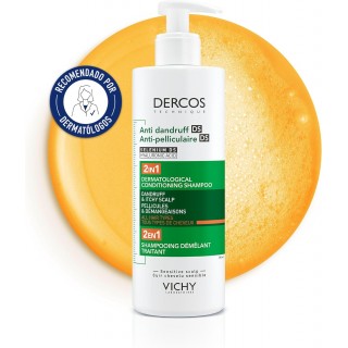 DERCOS CHAMPU ACONDICIONADOR ANTICASPA DS 2 EN 1 400 ML