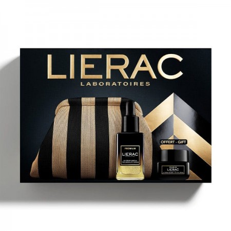 LIERAC SET PREMIUM SERUM 50ML + PREMIUM CONTORNO DE OJOS 20ML + REGALO NECESER