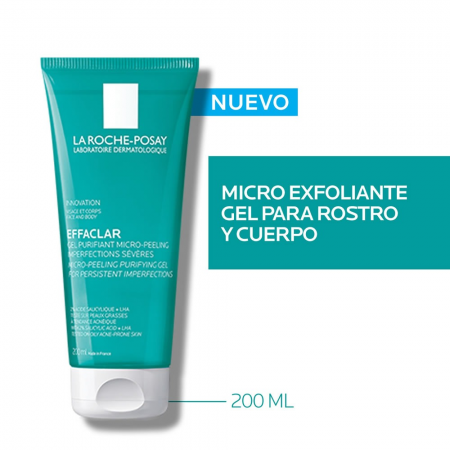 LA ROCHE POSAY EFFACLAR GEL PURIFICANTE MICRO-EXFOLIANTE CARA Y CUERPO 200 ML