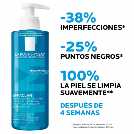 LA ROCHE POSAY EFFACLAR GEL LIMPIADOR PURIFICANTE 400 ML