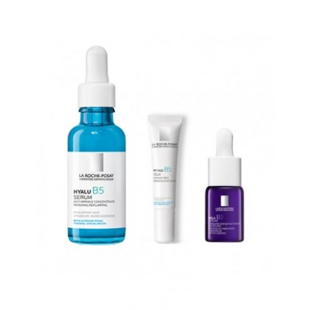 LA ROCHE POSAY PACK PROTOCOLO ANTI-AGE HYALU B5 SÉRUM 50ML + HYALU B5 OJOS 5ML + MELA B3 SERUM 10ML