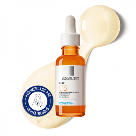 LA ROCHE POSAY PACK ILUMINADOR: PURE VITAMIN C12 SERUM + HYALU B5 CONTORNO + RETINOLB3 MINI SERUM