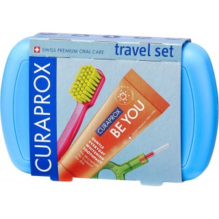 CURAPROX KIT DENTAL DE VIAJE CEPILLO+PASTA+INTERDENTAL COLORES