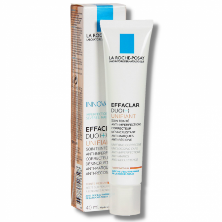 LA ROCHE POSAY EFFACLAR DUO (+) UNIFIANT CON COLOR TONO INTERMEDIO FLUIDO 40 ML