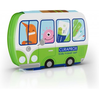 CURAPROX KIT DENTAL INFANTIL 4-12 AÑOS: CEPILLO + PASTA + INTERDENTAL COLORES