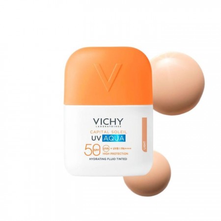 VICHY CAPITAL SOLEIL UV AQUA FLUIDO HIDRATANTE SPF50 CON COLOR TONO CLARO 50ML
